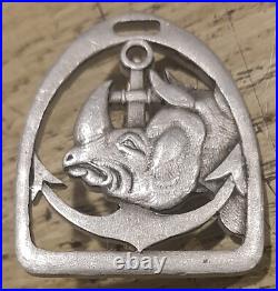 WW2 Insigne 8° RCA Augis aluminium (rare) Chasseurs d'Afrique Cavalerie