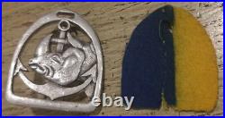 WW2 Insigne 8° RCA Augis aluminium (rare) Chasseurs d'Afrique Cavalerie