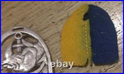 WW2 Insigne 8° RCA Augis aluminium (rare) Chasseurs d'Afrique Cavalerie