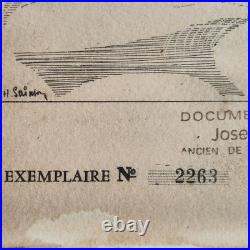 WW2 Lithographie aviation Normandie-Niémen signée H. Sainton & pilotes Yak