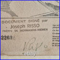 WW2 Lithographie aviation Normandie-Niémen signée H. Sainton & pilotes Yak WW2 Lithographie aviation Normandie-Niémen signée H. Sainton & pilotes Yak