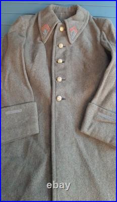 WW2 Manteau / Capote Mle 1932 Sous Lieutenant Troupes Coloniale France 1940