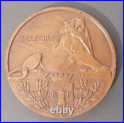 WW2 Médaille Libération de BELFORT 1944 ORIGINAL thème 1° Choc Commandos Afrique WW2 Médaille Libération de BELFORT 1944 ORIGINAL thème 1° Choc Commandos Afrique