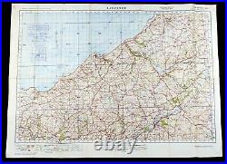 WW2 Militaire Carte Normandie Chausey France Rare Cancelled Copie Lampeter Wales
