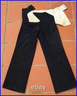 WW2 Superbe Pantalon à Pont Marine 1940 FNFL Uniforme Matelot Marin France