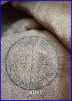 WW2 Très belle Musette Troupe Mle 1892 datée 1936 Cachet de Réception ORIGINAL