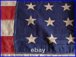 WW2 US ARMY GI DRAPEAU AMERICAIN USA 142 x 81 FLAG 48 ETOILES MATERIEL ORIGINAL