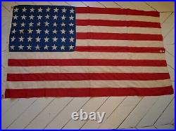 WW2 US ARMY GI DRAPEAU AMERICAIN USA 145 x 85 FLAG 48 ETOILES MATERIEL ORIGINAL