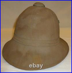 WWII Casque Tropical (colonial) ITALIEN AFRIKA ORIGINAL PROVENCE 1944 TOULON