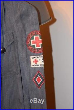 WWII WW2 US USA uniform wac waac nurse arc female women femme uniforme original