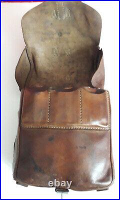 Wehrmacht WW2 Sacoche de selle de Cavalerie -German WW2 Cavalry Leather Saddle