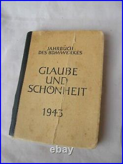 Ww2 Allemagne Lot Annuaire Médaille Lettre Correspondance Etre Une Bonne Femme