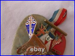 Ww2 Alliés Décoration 5 Broche Fl 83830 Drapeau Allié 3 Jeep Willys Libération