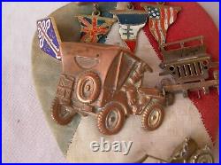 Ww2 Alliés Décoration 5 Broche Fl 83830 Drapeau Allié 3 Jeep Willys Libération