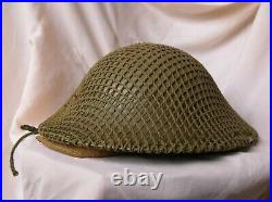 Ww2 Angleterre Casque Militaire Anglais Daté 1943 Personnalisé Et Son Filet Mk2 Ww2 Angleterre Casque Militaire Anglais Daté 1943 Personnalisé Et Son Filet Mk2