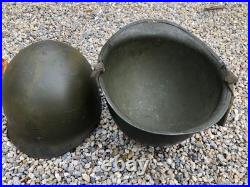 Ww2 Beau Casque Us Armee De Libération Croix De Loraine Photos En Sus Rajoutées