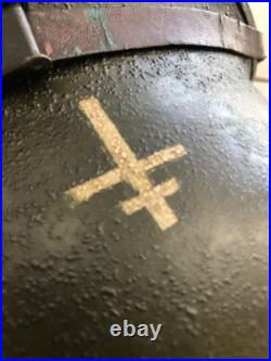 Ww2 Beau Casque Us Armee De Libération Croix De Loraine Photos En Sus Rajoutées