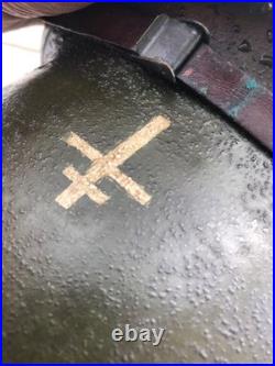 Ww2 Beau Casque Us Armee De Libération Croix De Loraine Photos En Sus Rajoutées