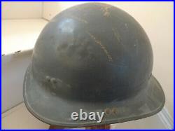 Ww2 Casque Marine Nationale M1939 French Navy Helmet Rare 1939 Original