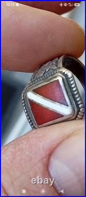 Ww2 Chevalière Patriotique Originale Rare