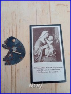 Ww2 Superbe lot elite allemand certificat combat de l'Est+ plaque