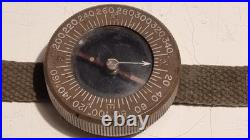 Ww2 Us Boussole De Poignée Militaire Américaine L2 Avec Bracelet Compass Para
