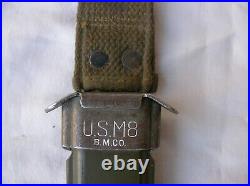 Ww2 Us Fourreau Militaire M3 Américain Usm8 Bmco B2/3n