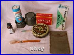Ww2 Us Lot 10 Éléments D'hygiène/divers Soldat Militaire Américain 39-45 Lot 14
