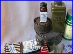 Ww2 Us Lot 12 Éléments D'hygiène/divers Soldat Militaire Américain 39-45 Lot 12