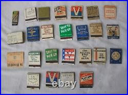 Ww2 Us Lot De 28 Paquets D'allumettes Américaines Secondes Guerre Mondiale Rare