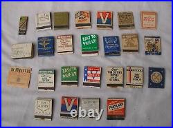 Ww2 Us Lot De 28 Paquets D'allumettes Américaines Secondes Guerre Mondiale Rare