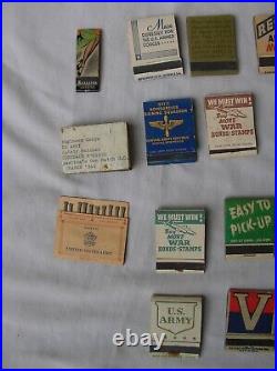 Ww2 Us Lot De 28 Paquets D'allumettes Américaines Secondes Guerre Mondiale Rare