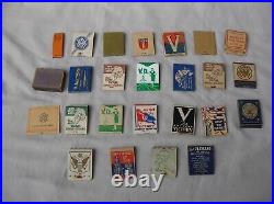 Ww2 Us Lot De 28 Paquets D'allumettes Américaines Secondes Guerre Mondiale Rare