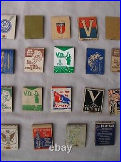 Ww2 Us Lot De 28 Paquets D'allumettes Américaines Secondes Guerre Mondiale Rare