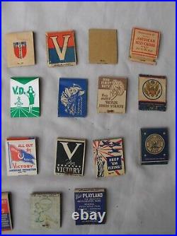 Ww2 Us Lot De 28 Paquets D'allumettes Américaines Secondes Guerre Mondiale Rare