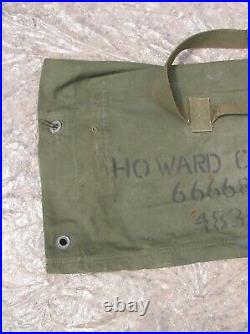 Ww2 Us Sac Paquetage Militaire Américain Nominatif Tweedies 1943 Et Code Tqm B. B