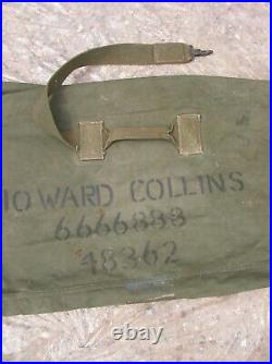 Ww2 Us Sac Paquetage Militaire Américain Nominatif Tweedies 1943 Et Code Tqm B. B