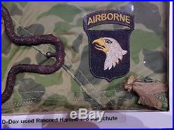 Ww2 us T5 Parachute airborne d day original paratrooper relic st mere eglise