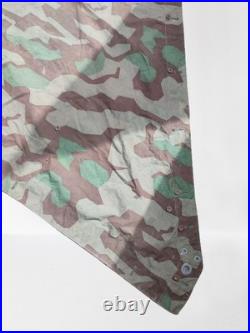 Zeltbahn Wehrmacht WW2 originale. Camouflage Splittertarn. Poncho tente 1940s