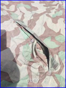 Zeltbahn Wehrmacht WW2 originale. Camouflage Splittertarn. Poncho tente 1940s